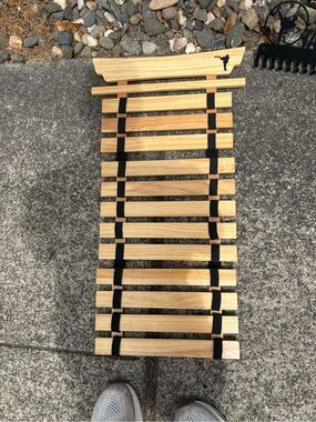 Wood Slatted Taekwondo Belt Holder